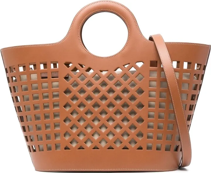 Colmado cut-out leather tote bag