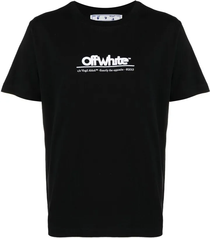logo-embroidered T-shirt