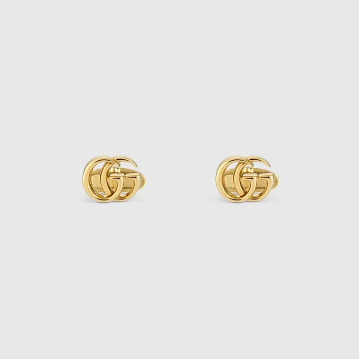 GG Running yellow gold cufflinks