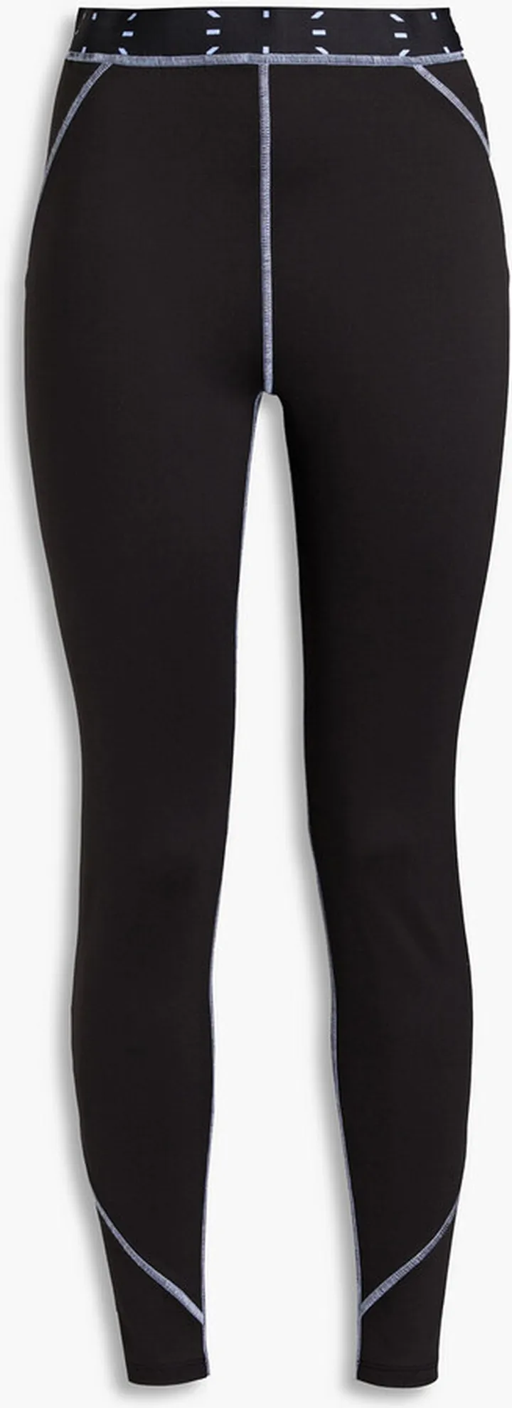 Cotton-blend jersey leggings