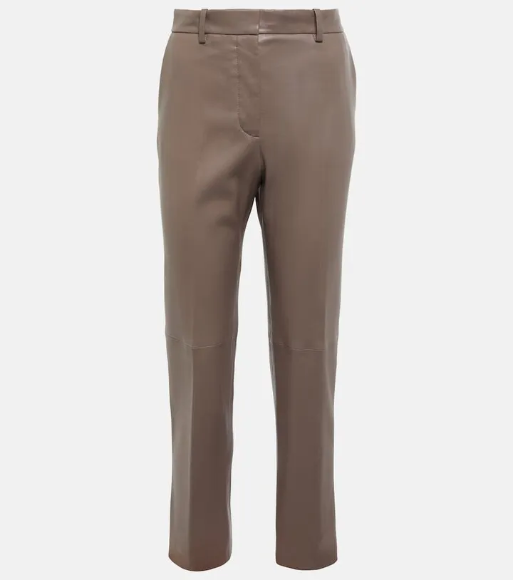 Coleman slim leather pants