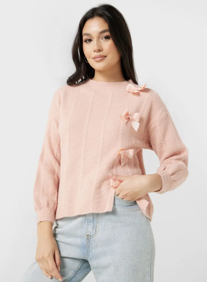 Side Decoration Sweater