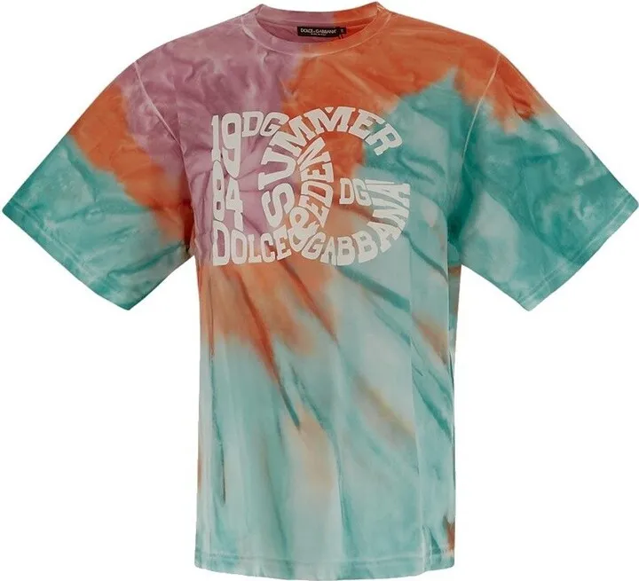 Dolce & Gabbana Tie-Dyed Crewneck T-Shirt