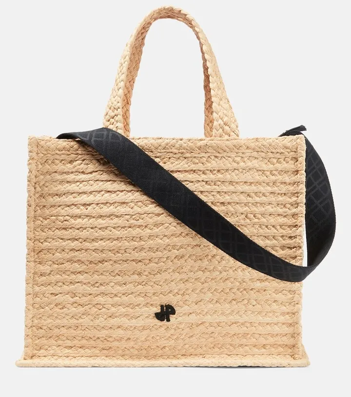 Patou raffia tote bag