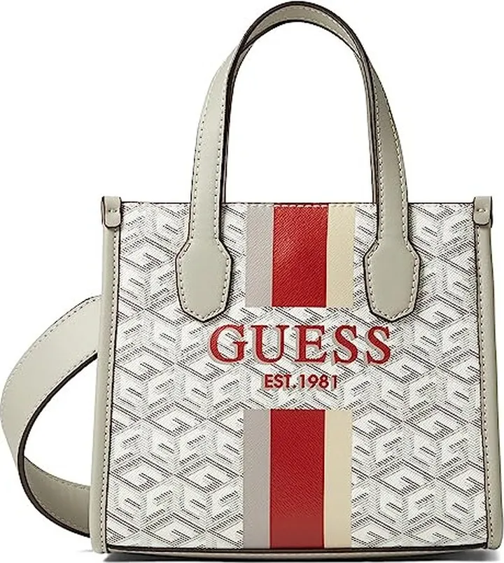 GUESS Silvana Mini Tote (Stone Logo) Handbags