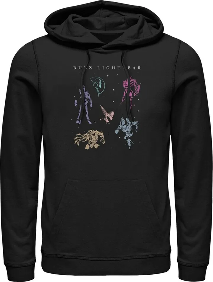 Men's Lightyear Buzz in Space Pull Over Hoodie - Black - 2X Large