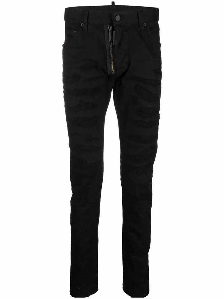 Logo-Print Skinny Jeans