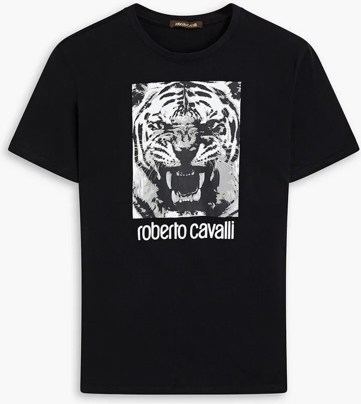 Printed cotton-jersey T-shirt