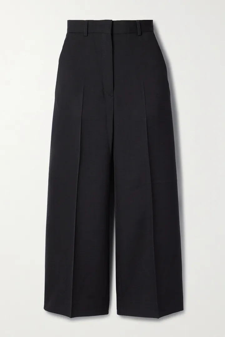 Acne Studios - Cropped Woven Straight-leg Pants - Black