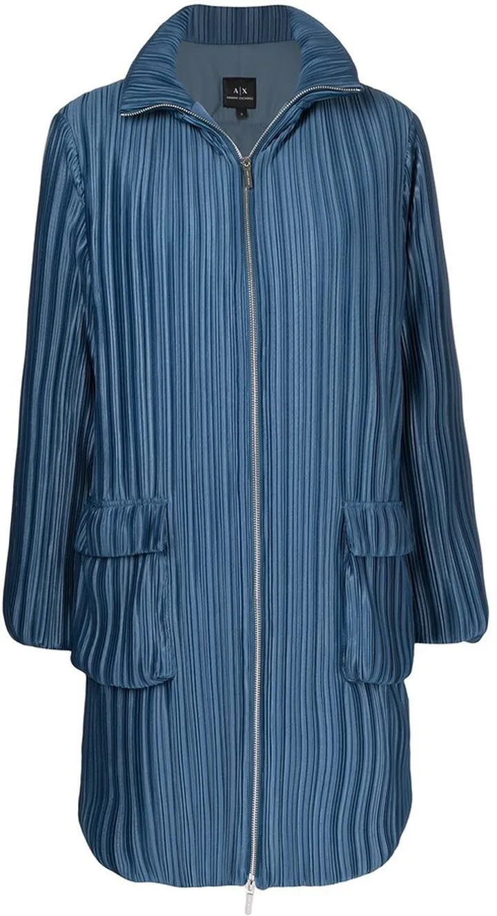 Pleated Pouch-Pocket Coat