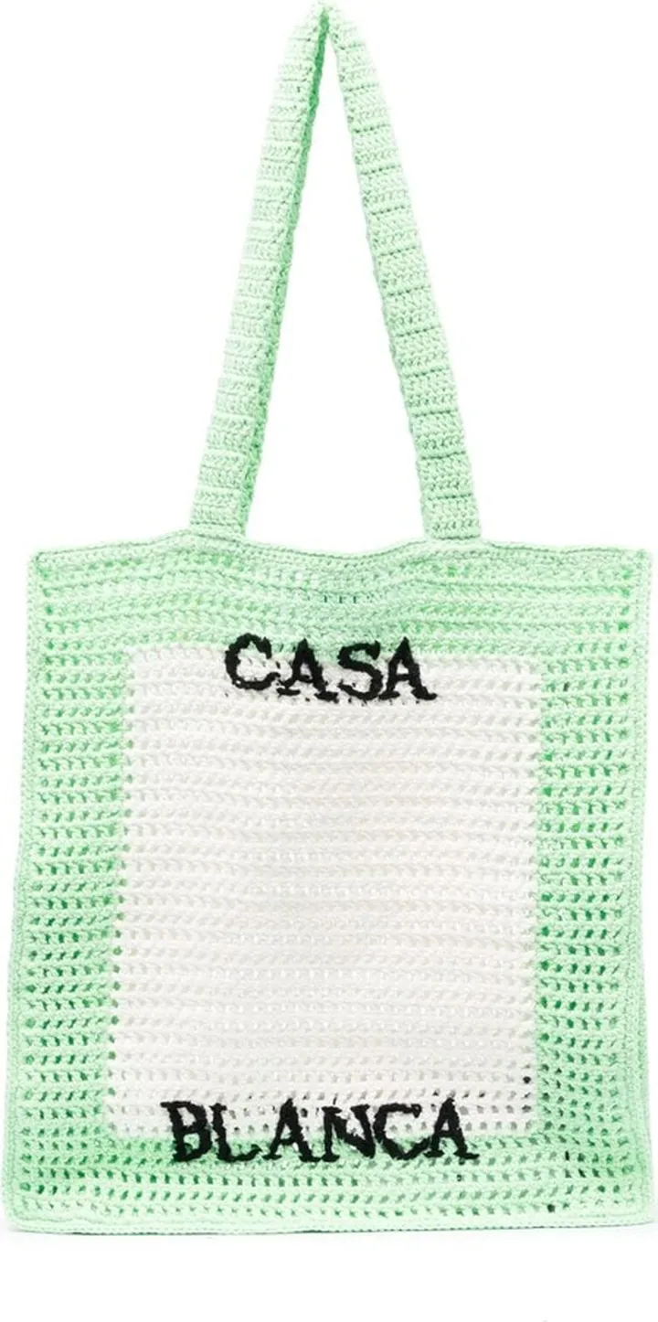 Atlantis crochet-knit tote bag