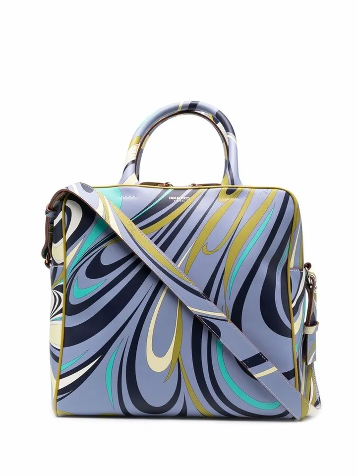 Onde print tote bag