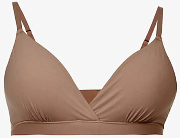Womens Umber Fits Everybody High-neck Stretch-woven Body Xxl