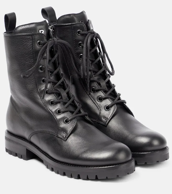 New Meribel leather ankle boots