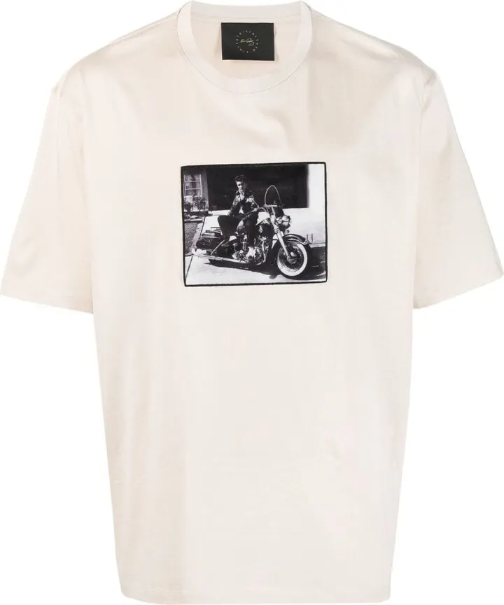 photograph-print cotton T-shirt