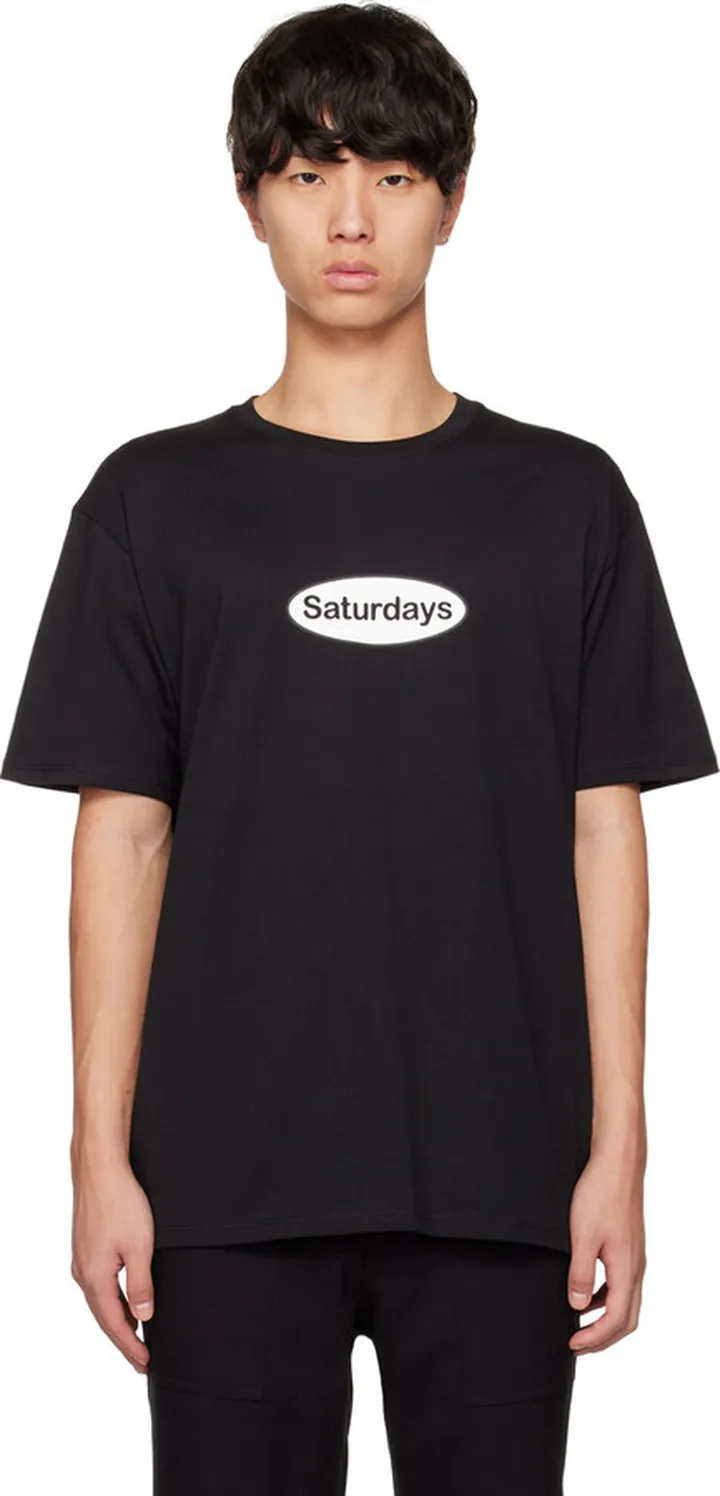 Saturdays NYC Black Patch T-Shirt
