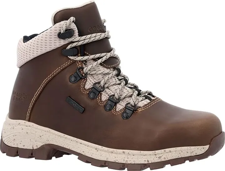Georgia Boot Eagle Trail Alloy Toe Hiker (Dark Brown) Women's Shoes