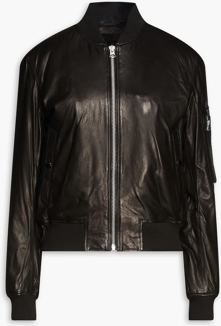 Manston leather bomber jacket