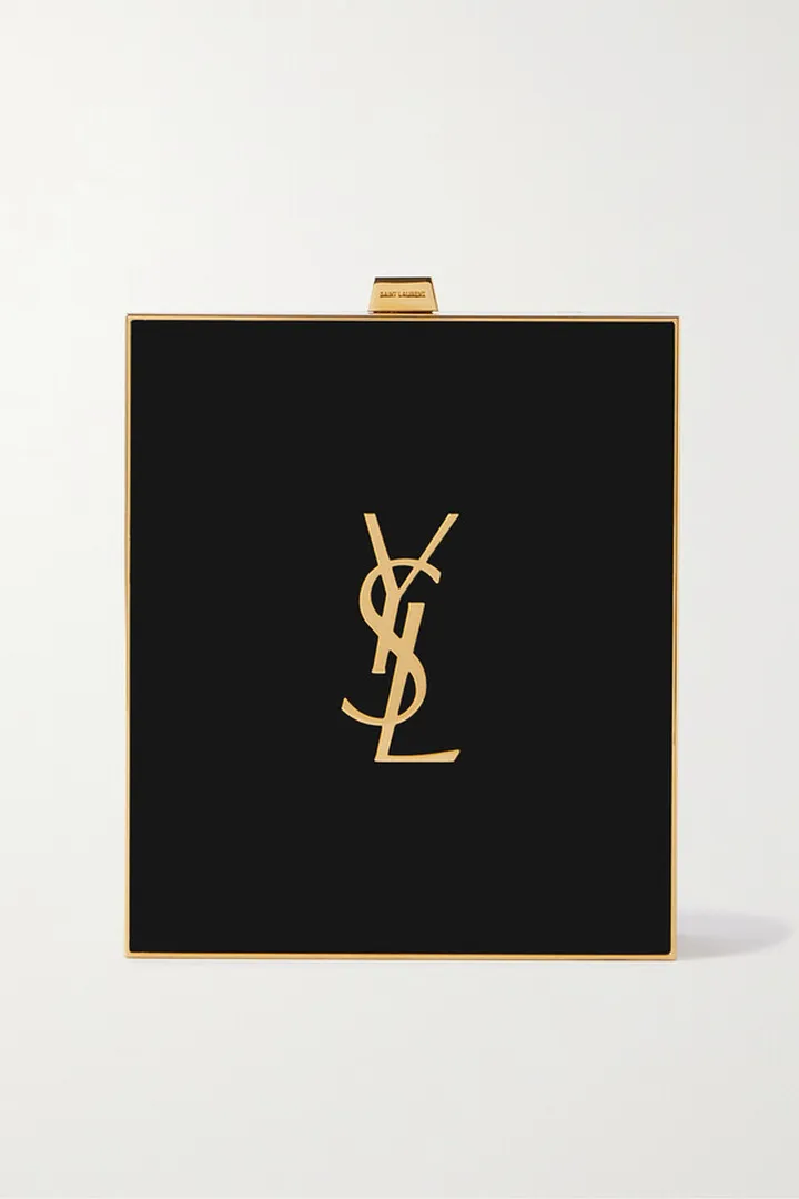 SAINT LAURENT - Tuxedo Gold-tone Acrylic Shoulder Bag - Black