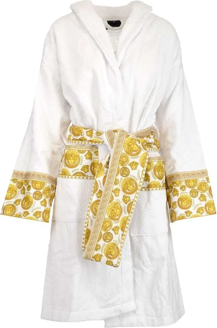 Versace Medusa Printed Long-Sleeved Robe