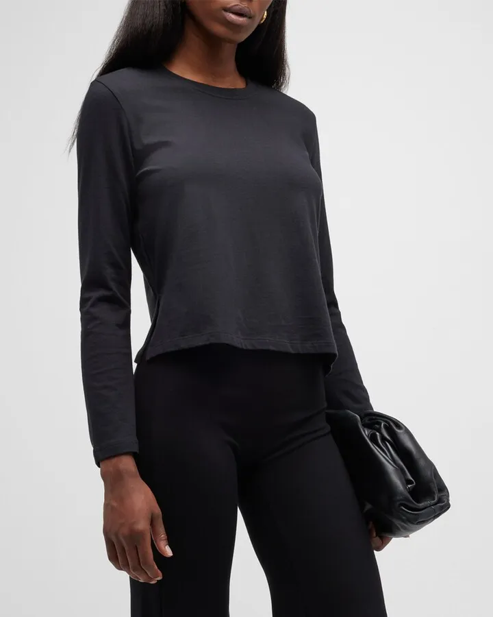 Maya Long-Sleeve Cotton T-Shirt