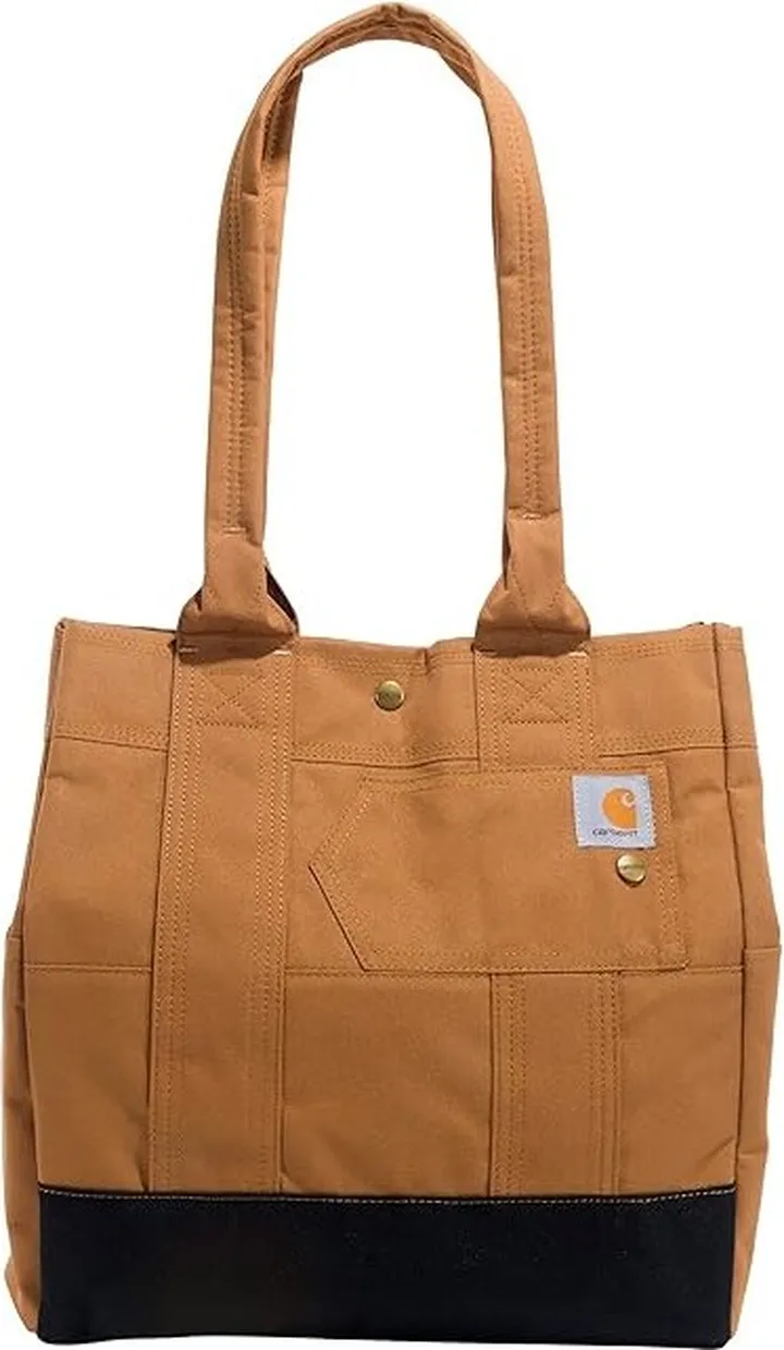Carhartt Vertical Snap Tote (Carhartt Brown) Handbags