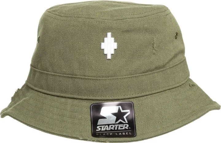 Marcelo Burlon County Of Milan Cross Distressed Bucket Hat