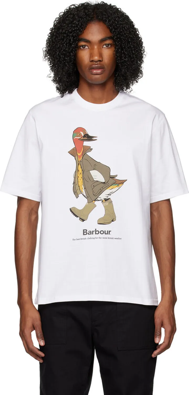 Barbour White Noah Edition T-Shirt
