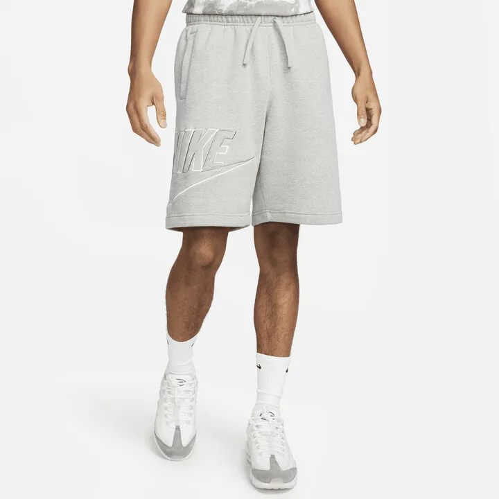 Nike Men's Club Fleece Shorts in Grey