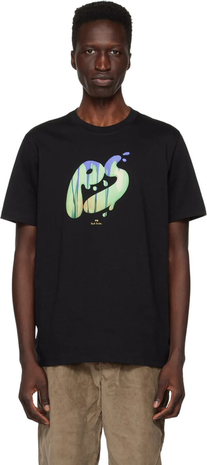 PS by Paul Smith Black Printed T-Shirt