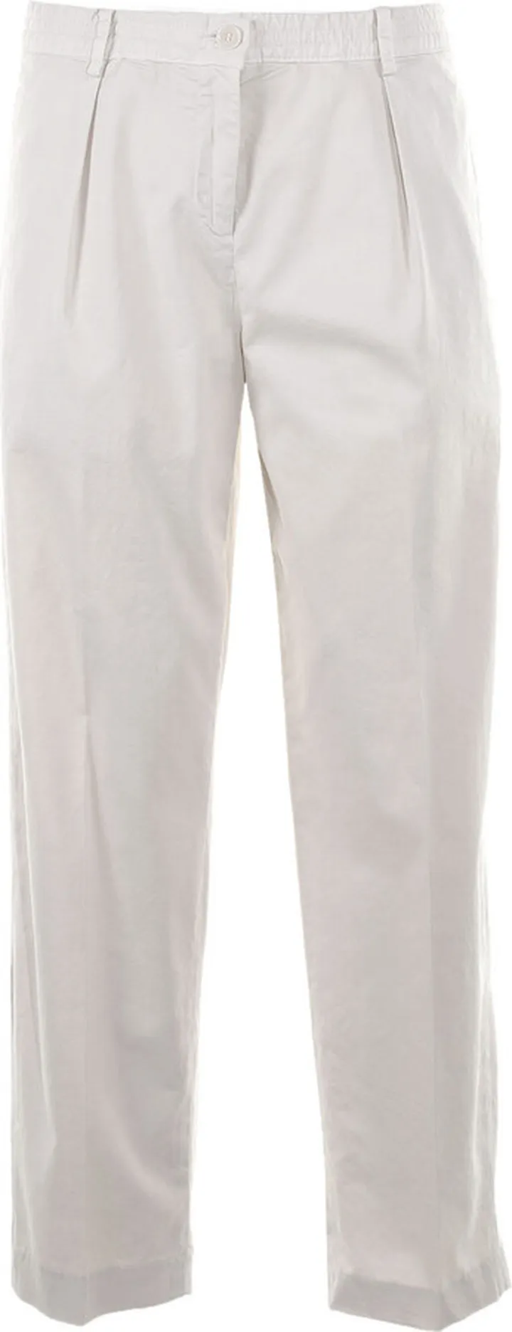 High-waisted Trousers With Turn-ups