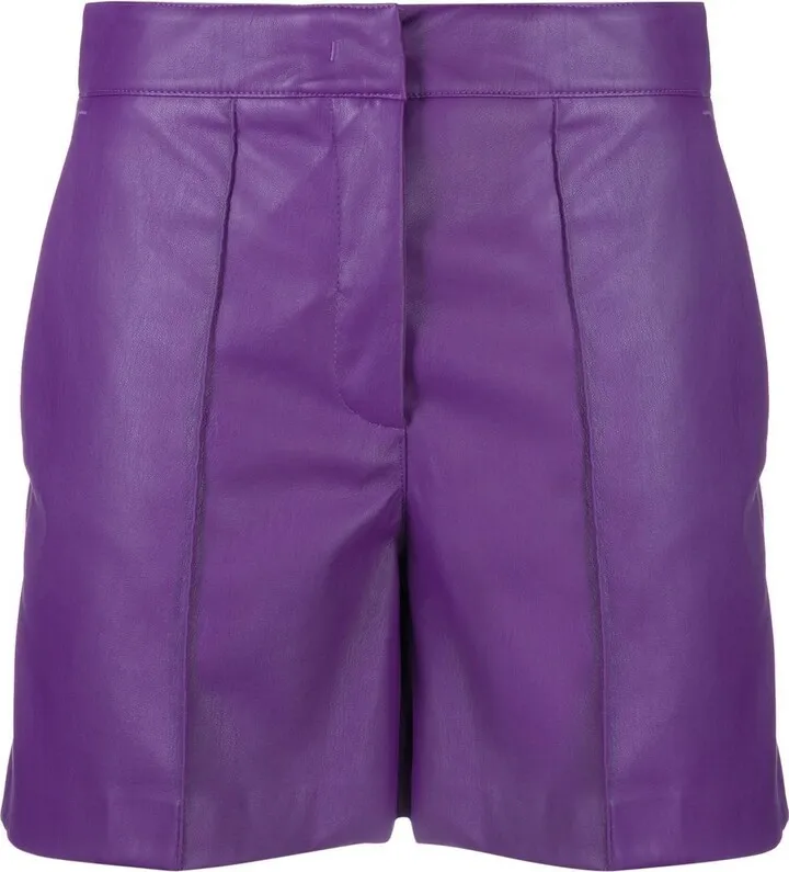 Faux-Leather Shorts