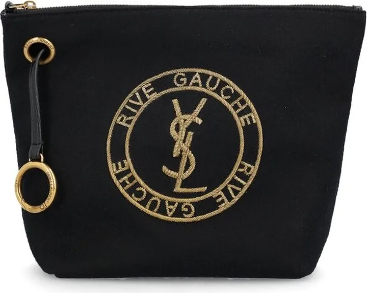Saint Laurent Rive Gauche Embroidered Pouch
