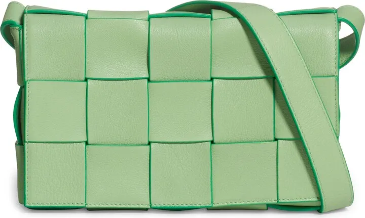 Cassette Intrecciato Leather Crossbody Bag
