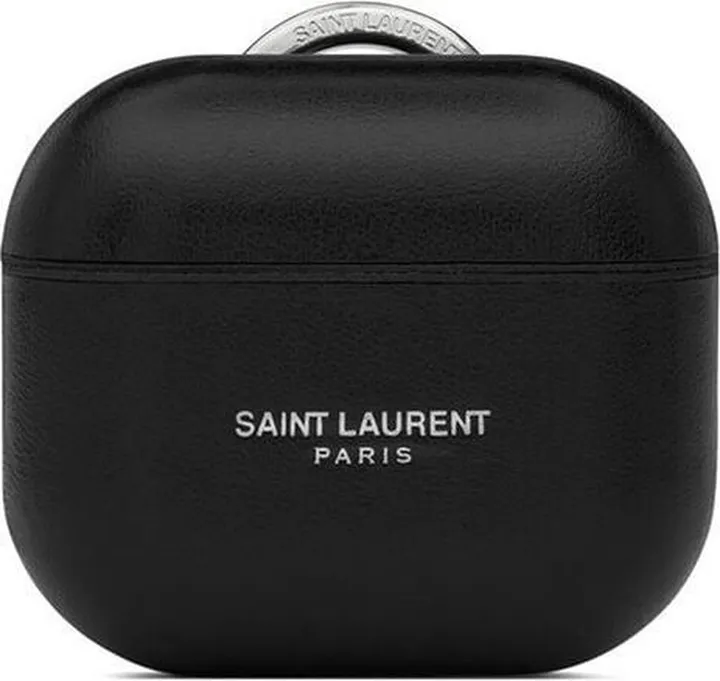 Logo-Print Leather Airpods Case
