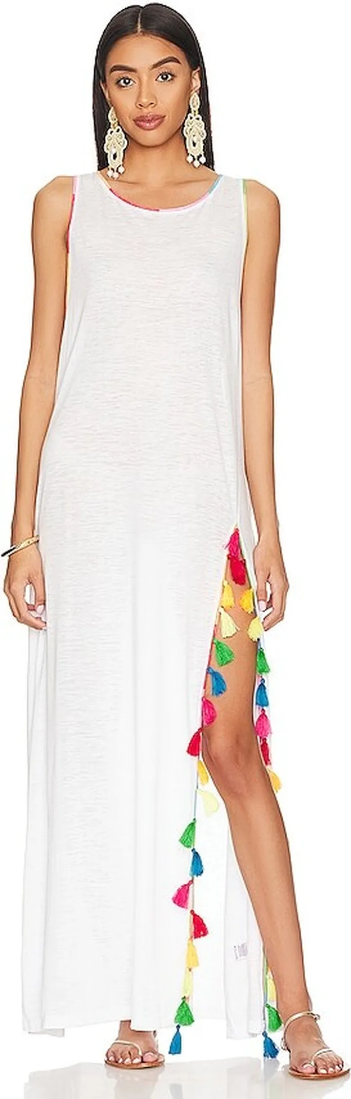 Stephanie Tassel Slit Dress