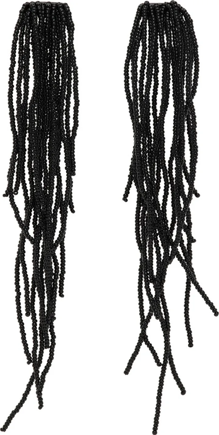 LEMAIRE Black Cascade Earrings