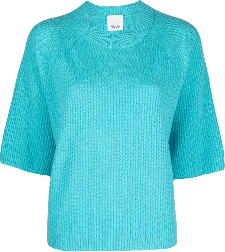 Ribbed Cashmere Knitted Top