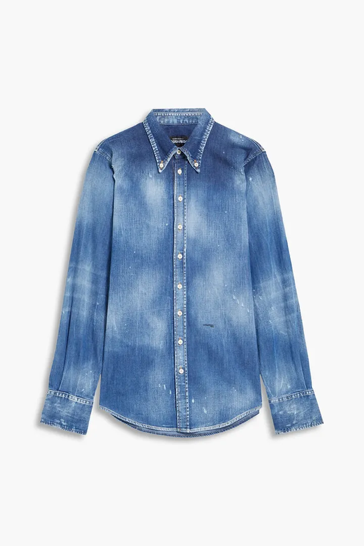 Faded denim shirt