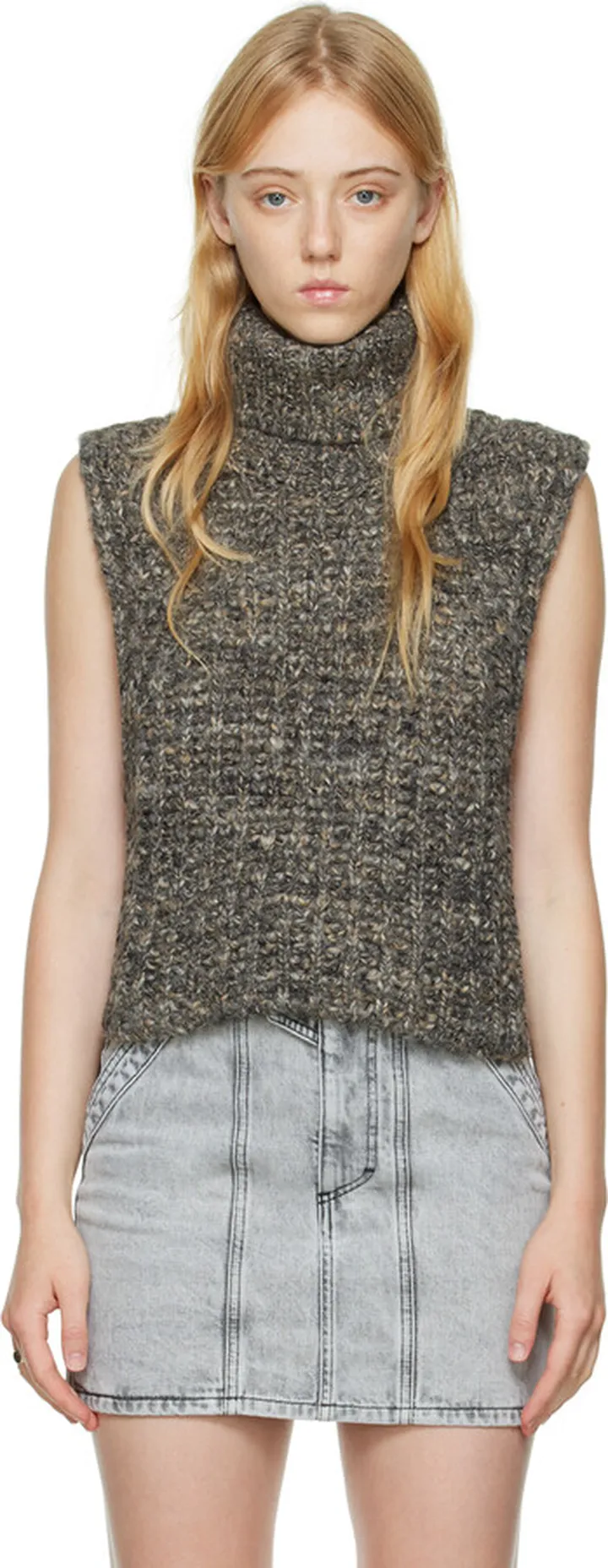 Isabel Marant Etoile Gray Meggy Turtleneck