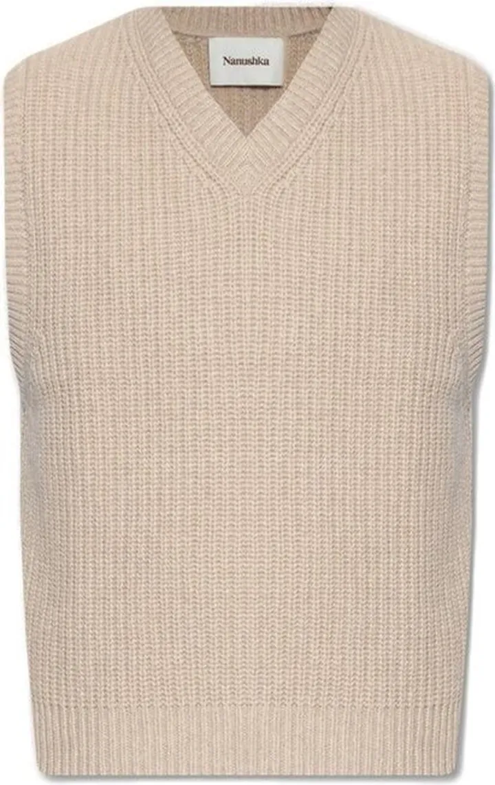 Nanushka Malthe V-Neck Ribber Vest