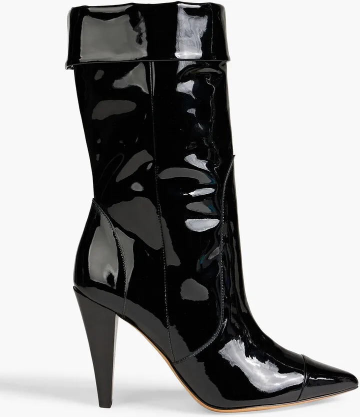Ully patent-leather ankle boots