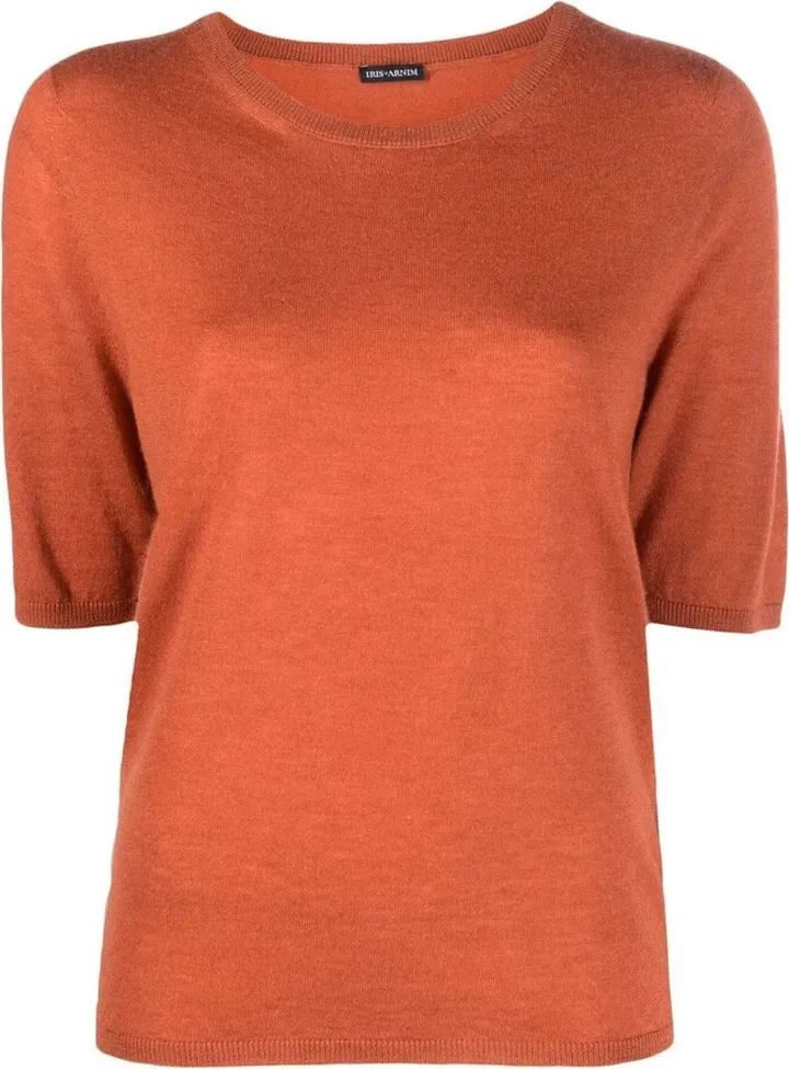 Short-Sleeved Cashmere Top