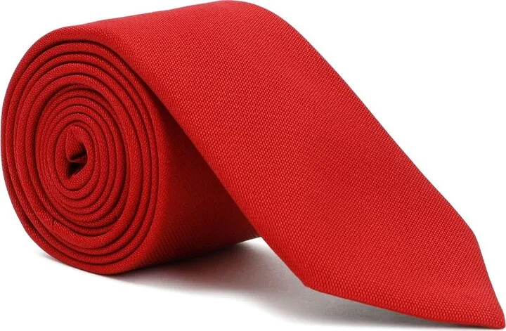 Lanvin Logo Patch Tie