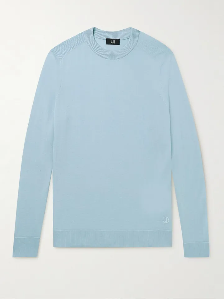 Logo-Embroidered Cashmere Sweater