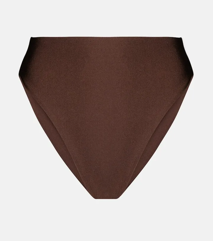 Incline high-rise bikini bottoms