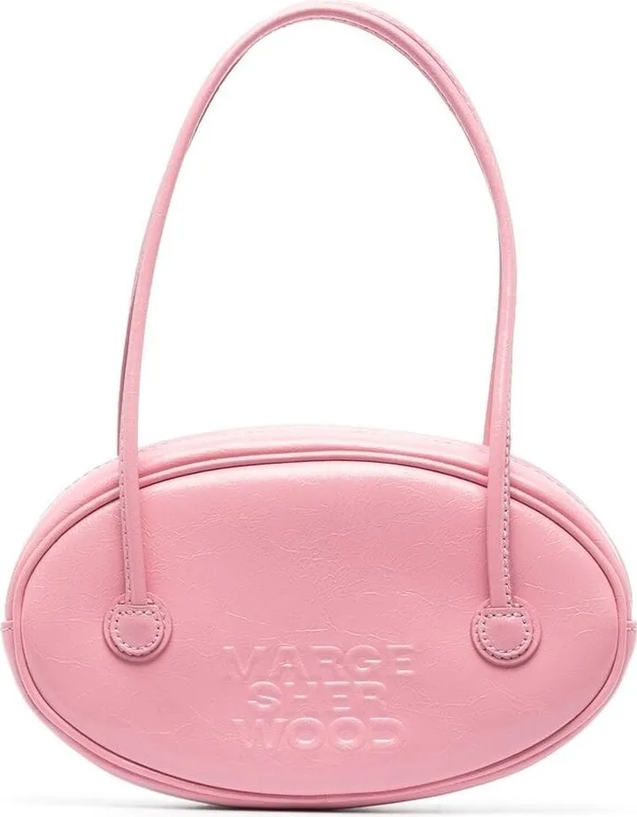 Debossed-Logo Leather Tote