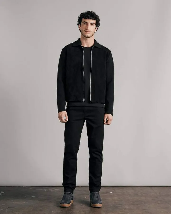 Melrose Suede Zip Through