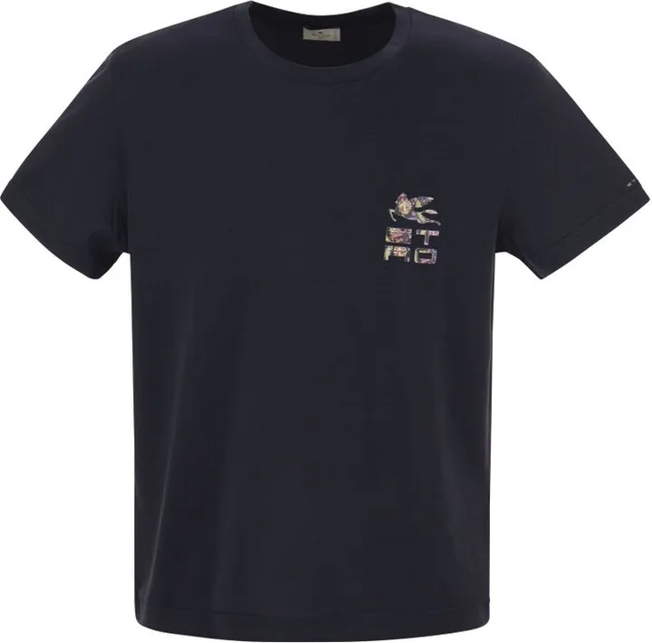 Etro Logo Printed Crewneck T-Shirt