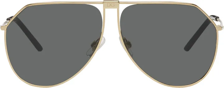 Dolce & Gabbana Gold Aviator Sunglasses